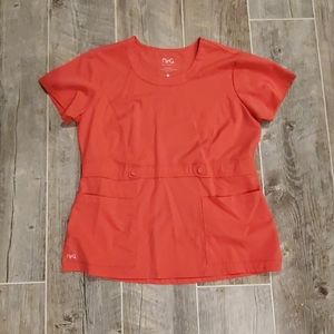 NrG Barco salmon scrub top never worn